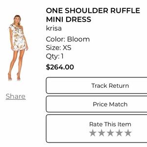 Kris One Shoulder Ruffle Mini Dress - Bloom